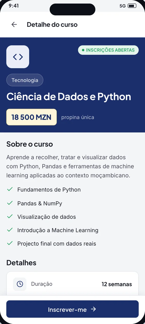 Detalhe e inscrição